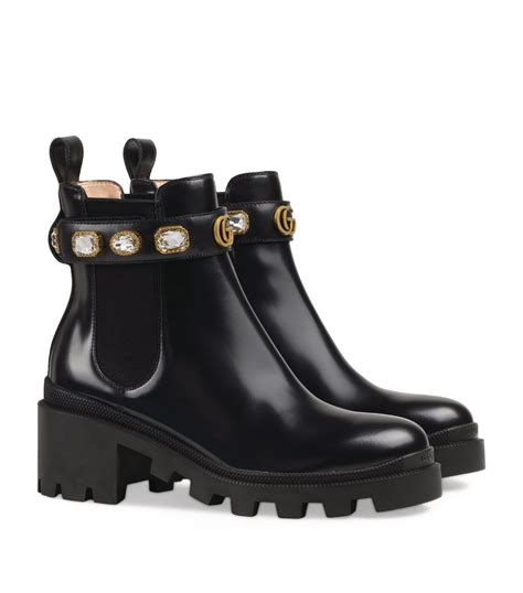 gucci rubber boots|gucci boots embellished.